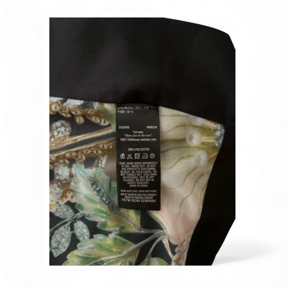 Ted Baker Women's Floral Tunic Top – Casual Elegant Lightweight Large - Picture 3 of 3